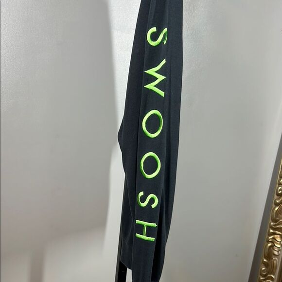 Nike Black Sweatshirt with Lime Text - Picture 4 of 6